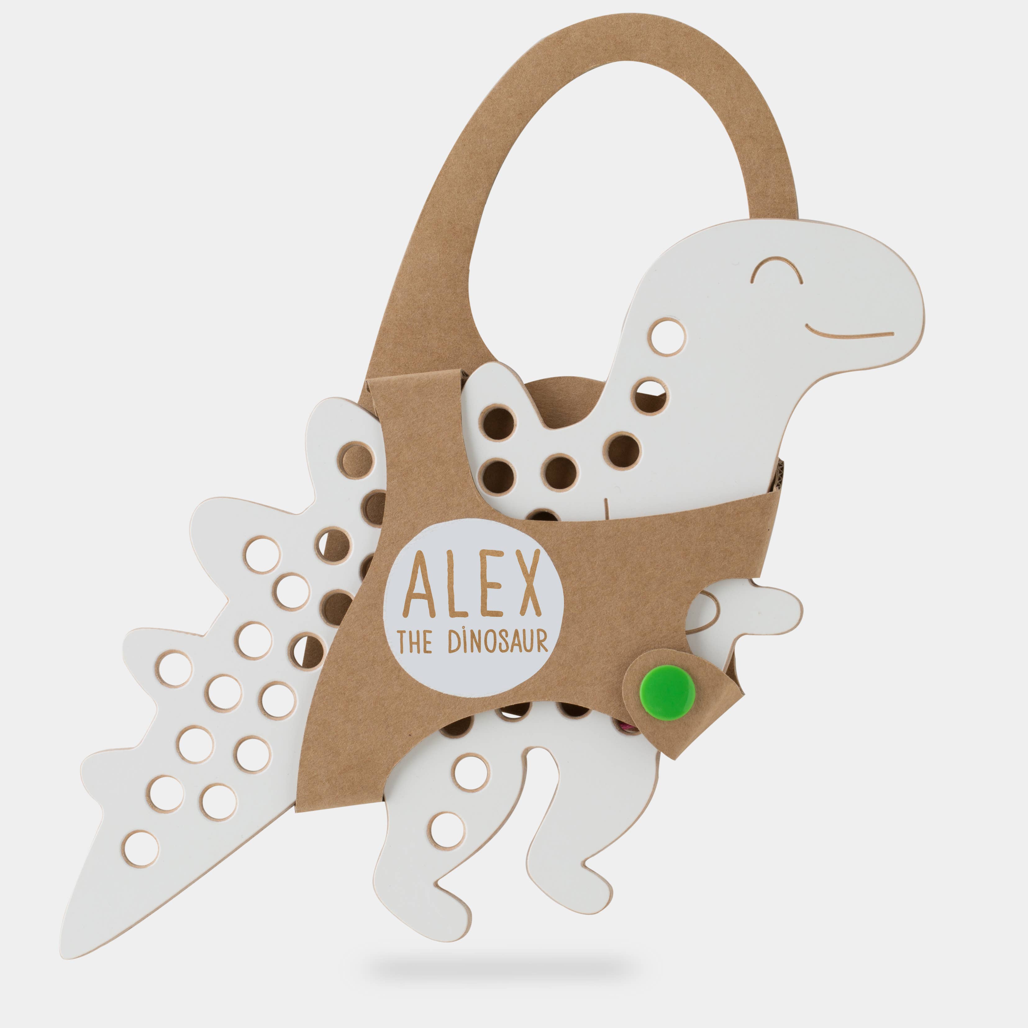 Alex the Dinosaur | Montessori lacing toy