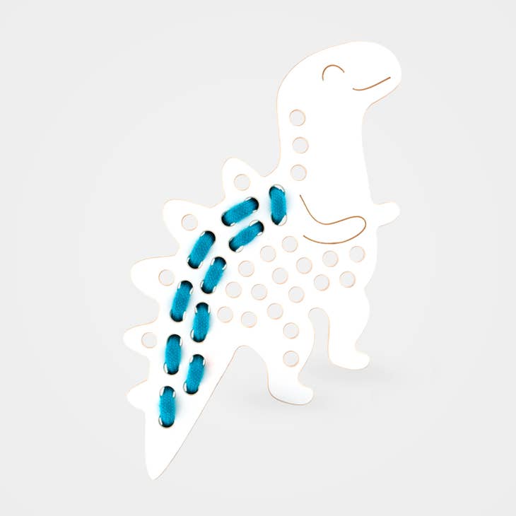 Alex the Dinosaur | Montessori lacing toy