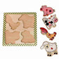 4 Piece animal puzzle