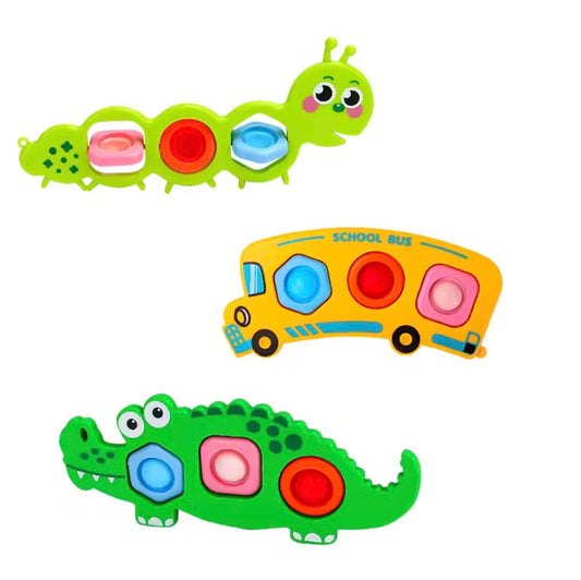 3 piece "Pop It" Sensory Montessori Toy