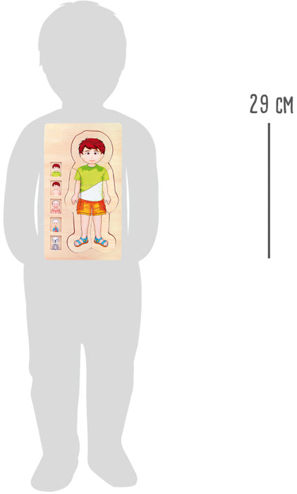 Rompecabezas de capas Anatomía Niño