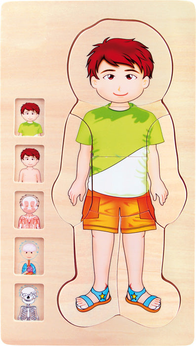 Rompecabezas de capas Anatomía Niño
